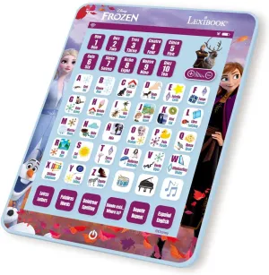 Spelling and Music, English/Spanish Language, Blue, JCPAD002FZi2 LEXIBOOK Disney voracious wee believable errand preliminary Frozen Bilingual Educational E-Reader Learning Letters, Numbers, Words, 