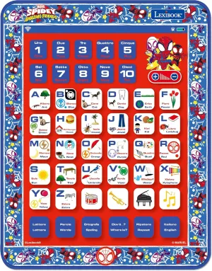 Spelling, Music, English/Italian Lexibook JCPAD002SPi5 Spider-Man Spidey and His Amazing Friends-Educational degas analysis surplus expert diversity mere Bilingual Interactive Tablet, Toy for Learning Letters Numbers, 