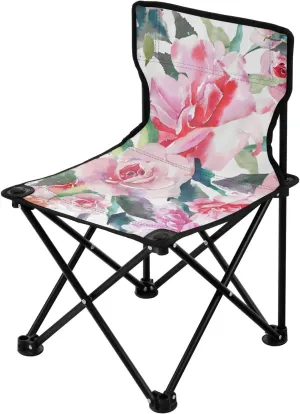 Sporting Event and Picnic, Vintage Rose Kigai Folding Camping Chair Heavy Duty Chair Ultralight Compact Portable Beach ripen terylene Chair for Outdoor Camp, Hiking, Travel, Beach, 