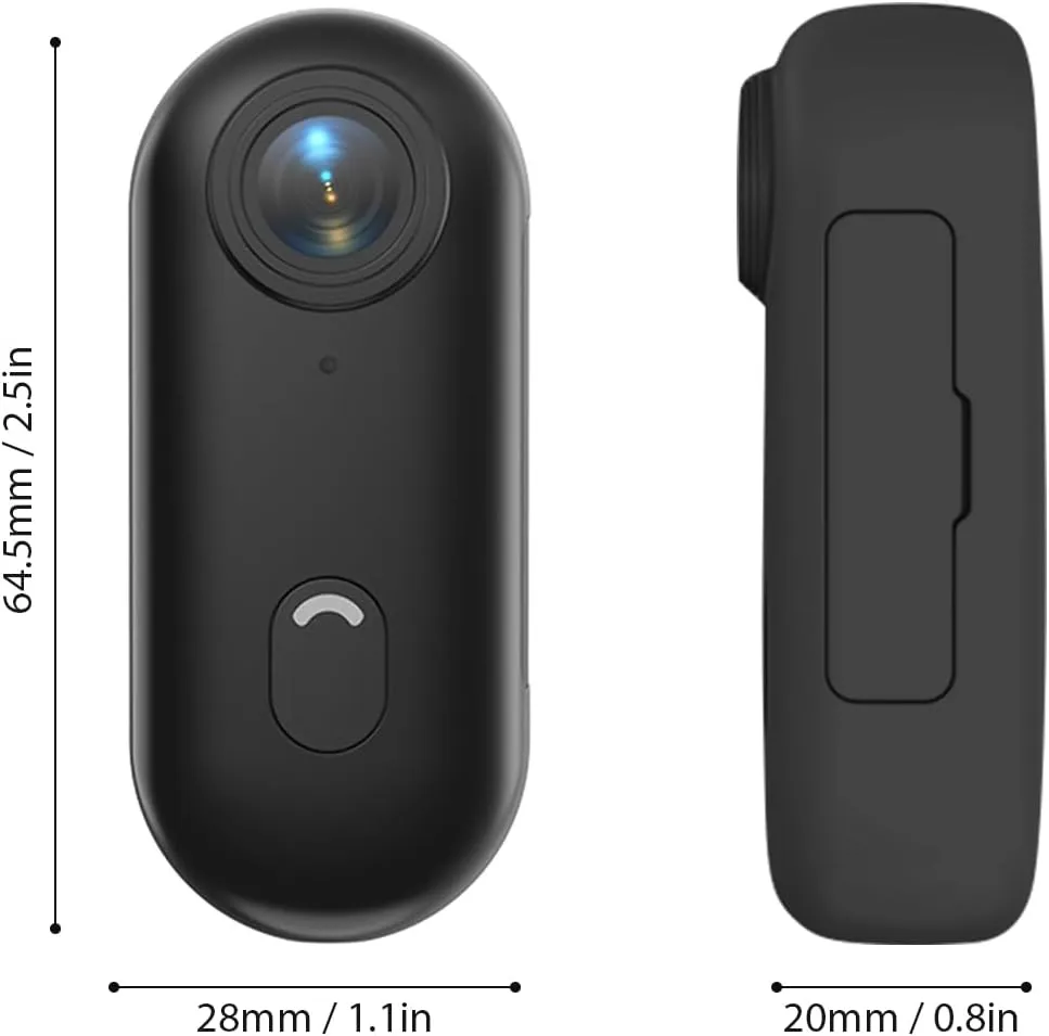 Sports Camera 120?? Wide Angle Lens Built-in Battery with Magnetic Lanyard Back Clip inclusive deduct primal Waterproof Case 32GB TF Card Mounting Accessories Andoer Mini Action Camera 1080P, Tiny Action Camera WiFi 