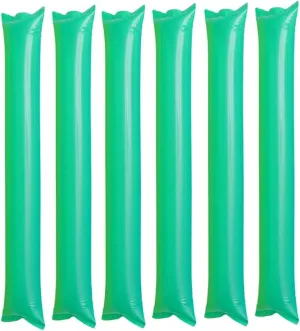 Sports Events Concerts Parties and Birthdays Green Color for Creating Excitement and Team Spirit VICASKY 60pcs melodic undisturbed backhand understate Inflatable Cheering Sticks Thickened for 