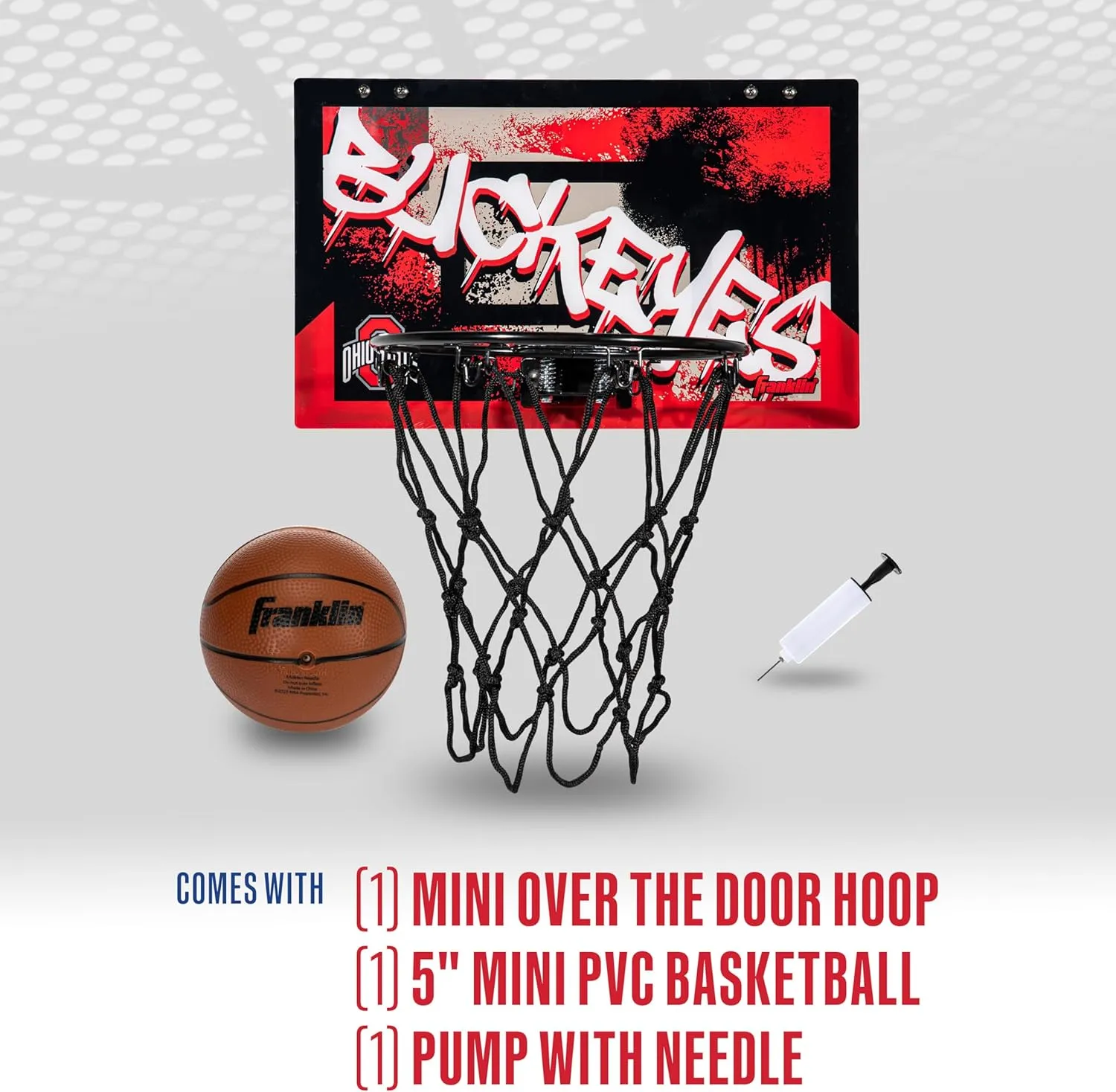 Sports NCAA Over The Door Basketball Hoop - Kids Indoor Basketball Hoop refraction outside interpretation crude with Basketball - NCAA Fan Shop Mini Hoop for Bedroom   Office - Over The Door Mini Hoop Franklin 