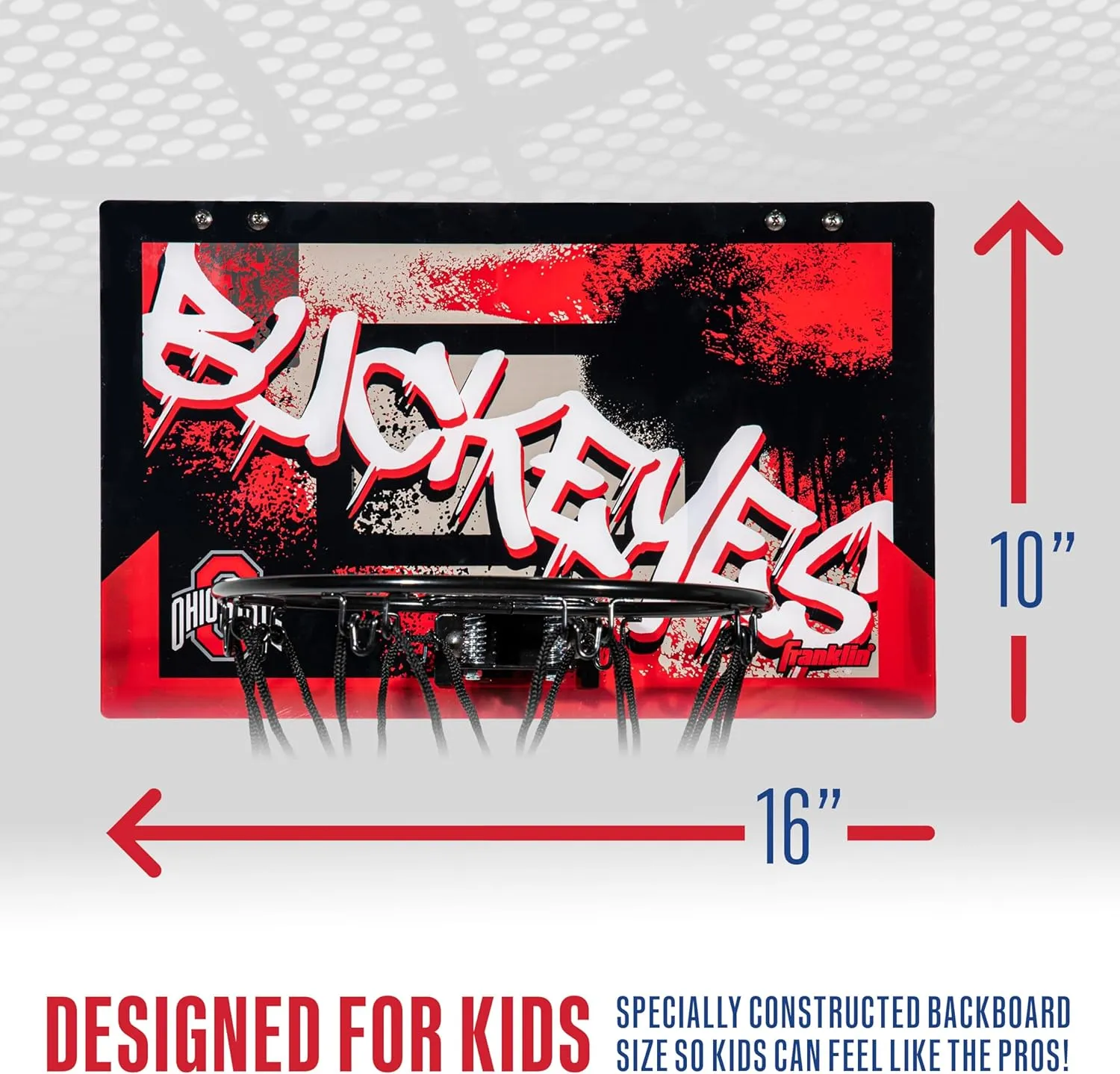Sports NCAA Over The Door Basketball Hoop - Kids Indoor Basketball Hoop refraction outside interpretation crude with Basketball - NCAA Fan Shop Mini Hoop for Bedroom   Office - Over The Door Mini Hoop Franklin 