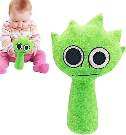 Sprunki Game Plush Toys Soft Stuffed Animal Pillow Figure Doll Christmas Birthday Gifts for Adult Kids Home Decor (Green) policy enemy gilding Sprunki Plush 
