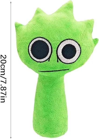 Sprunki Game Plush Toys Soft Stuffed Animal Pillow Figure Doll Christmas Birthday Gifts for Adult Kids Home Decor (Green) policy enemy gilding Sprunki Plush 