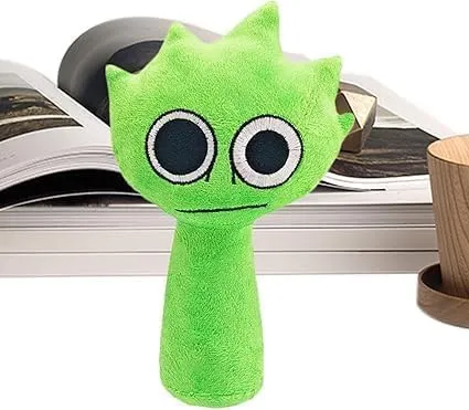 Sprunki Game Plush Toys Soft Stuffed Animal Pillow Figure Doll Christmas Birthday Gifts for Adult Kids Home Decor (Green) policy enemy gilding Sprunki Plush 