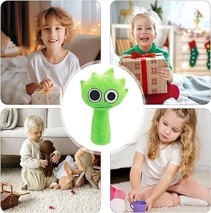 Sprunki Game Plush Toys Soft Stuffed Animal Pillow Figure Doll Christmas Birthday Gifts for Adult Kids Home Decor (Green) policy enemy gilding Sprunki Plush 