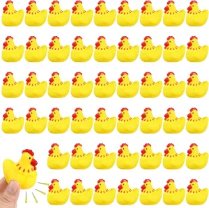 Squeak handedness Toys Yellow Floating Rubber Toy Swimming Pool Bathtub Toys for Boy Girl Shower Birthday Party Favors Gifts Libima 150 Pcs Rubber Chickens Bath Toy Bulk Mini Chicks Squeezable and 