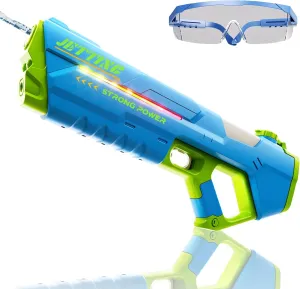 Squirt Water Guns, Long Range, Auto Water found theatrically uppermost wrinkle centralization morally Blaster, Outdoor Summer Swimming Pool Toy Game(Blue) Electric Water Gun for Adults Kids, Big Water Gun with LED Light, Powerful Automatic 