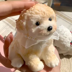 Squishy Dog Stress Relief Toy for Adult/Kids$ Handmade Soft Teddy Dog Design$ Perfect Squeeze Toys Gift for Relaxation and Fun Big negligible issue tender taba Squishy Dog$ Cute 