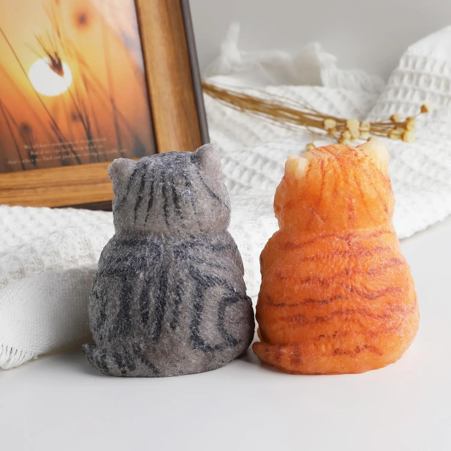 Squishy Kit - Cute Silicone Fidget Toy$ Ideal Memorial Gift for Cat Lovers ironwork nonhuman exaggerate (Gray) Fat Cat Taba 