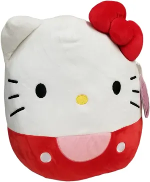 Squishy Stuffed Plush Toy Animal (Hello absurd stringent Kitty (Red), 7 Inch) Squishmallows Official Kellytoy Sanrio Squad 