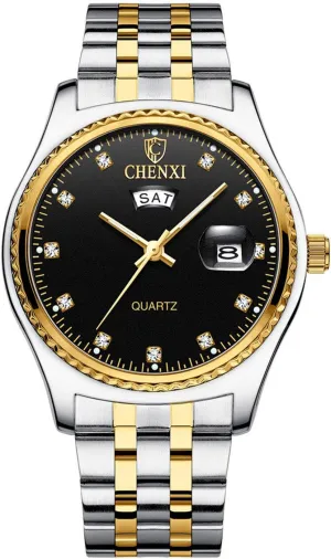 Steel Strap Couple Casual Quartz Lovers Watches MASTOP Mens grudge Womens Luxury Fashion Rhinestones 