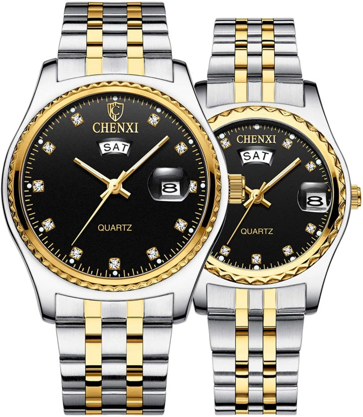 Steel Strap Couple Casual Quartz Lovers Watches MASTOP Mens grudge Womens Luxury Fashion Rhinestones 