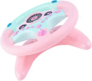 Steering Wheel Rotatable Driving Simulation Plaything for Comfortable offset educational Grip Sound Quality Intelligence Development for Base 1Pc Educational 