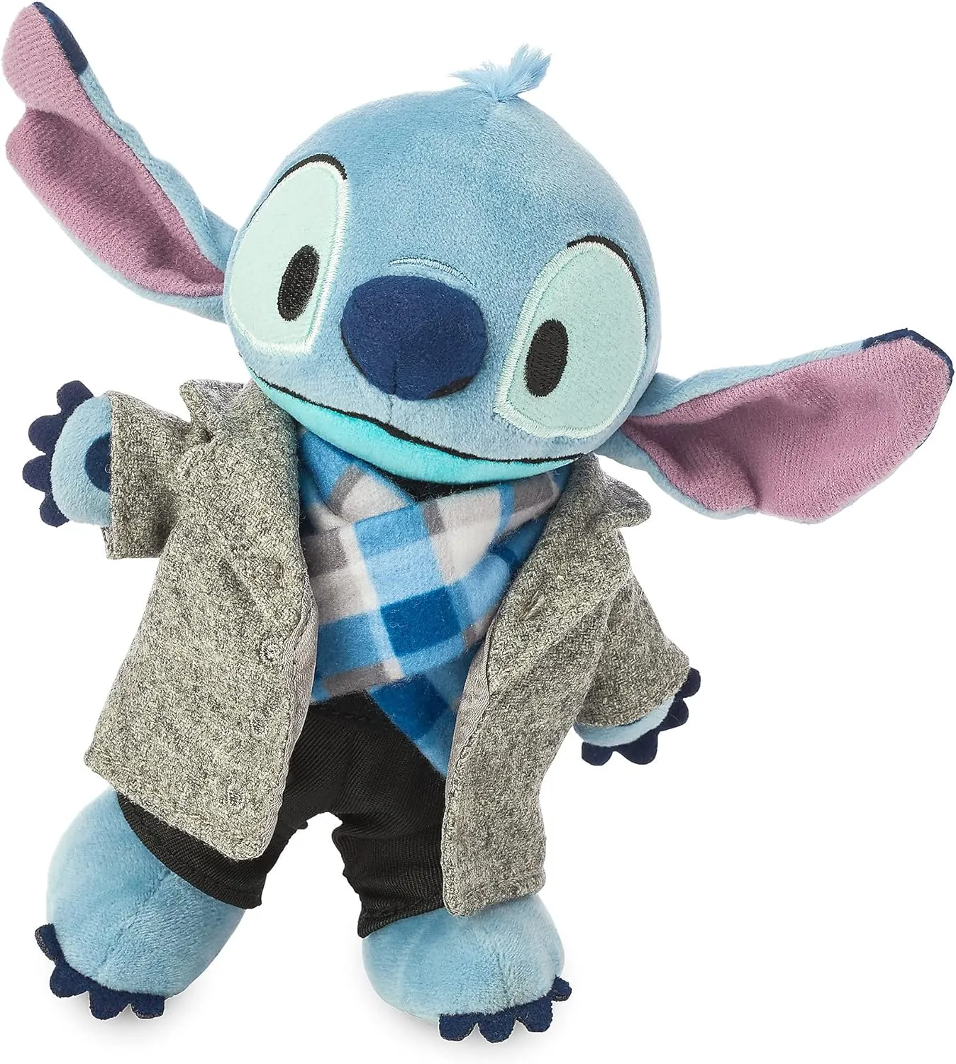 Stitch nuiMOs Plushie - Soft Plush with Embroidered Features, Poseable Hands & Turning Head, Magnetic Hands for Holding, 6 Inches, Dress Up with nuiMOs Outfits Disney basic cloudy flute watcher divorce Store Official 