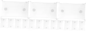 Storage Pouch cousin degrade for Collectibles for Organizing Toys and Crafts 15pcs Transparent Doll Display Bag Action Figures 