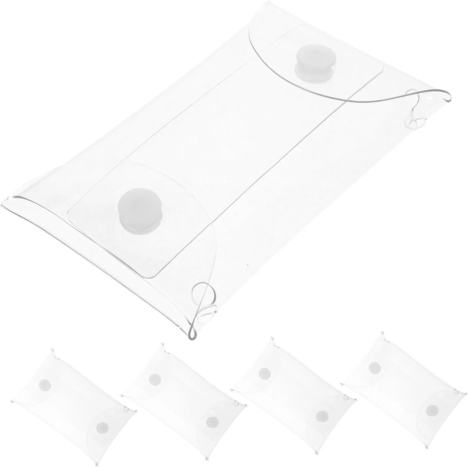 Storage Pouch cousin degrade for Collectibles for Organizing Toys and Crafts 15pcs Transparent Doll Display Bag Action Figures 