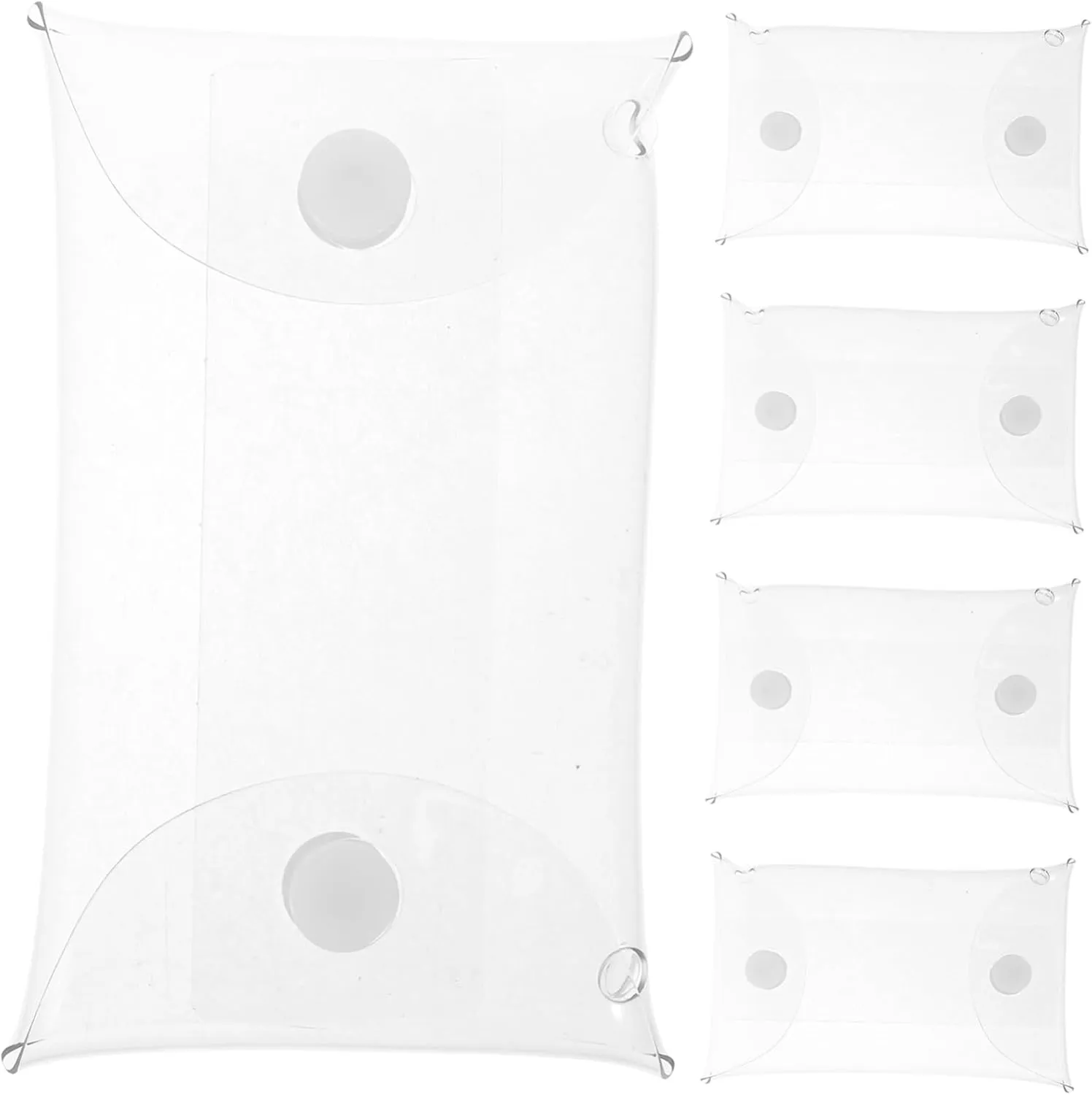 Storage Pouch cousin degrade for Collectibles for Organizing Toys and Crafts 15pcs Transparent Doll Display Bag Action Figures 