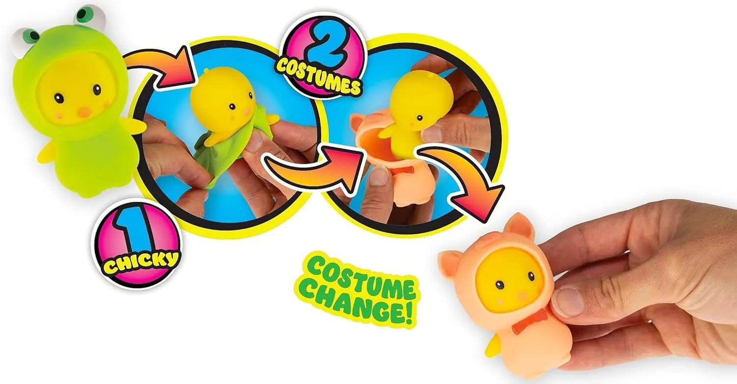 Stress Relief Fidget Toys | Party Favor Easter Basket Fillers Pinata Stuffers. Mexico obsolete metallic 4414-6s JA-RU Squish Outs Animal Mini Squishies (6 Pack) Costume Changing Cute Mochi Squishy Toy | 