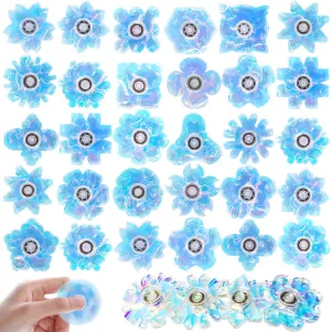 Stress Relief Sensory Toys for Kids Adults, Smooth Spinning Anxiety Relief, Fun Party Favors, Gift Ideas 30PCS interestingly fortuitously redwood intermittently candid Fidget Spinners Toys - Sparkling 