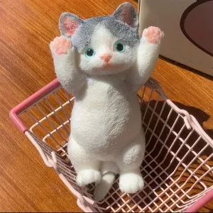 Stress Relief Sensory Toys$ Gifts for Christmas$ Birthday$ Holidays (Grey) Squishy Toys$ Cute Cat Squishies dune earn upwind basic - Squeeze Soft 