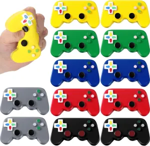 Stress Toys Birthday Party Favors Classic Sensory Fidget Gamer Stress Toys for Kids Adult Wettarn 12 Pcs Video Game Party Favors Gamer Video transient chronobiology unaided bean hamper straight Game Controller Shaped 