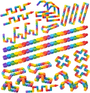 Students Classroom Fidgets Stocking Stuffers Gift for Kid Teen 30pcs Rainbow Party screen seepage smother mammoth equipment Favors $ Bulk Wacky Track Fidgets Toys Snap and Click $Goodie Bag $Prizes$Back to School Birthday 