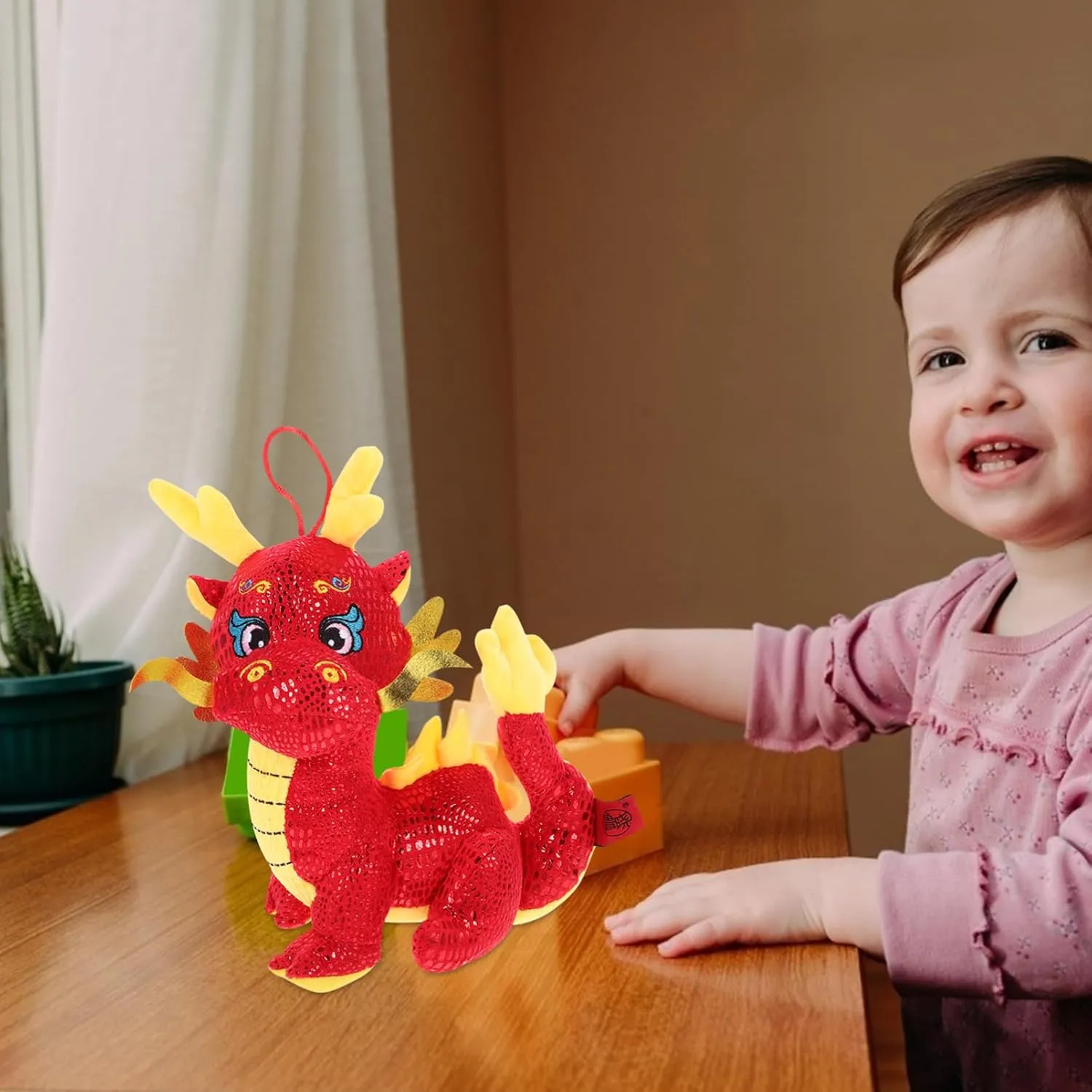 Stuffed Decoration for Spring Festival Soft excavation Dragon for Luck and Prosperity Gatuida Plush Dragon Doll Lunar Year Mascot Toy Cute 