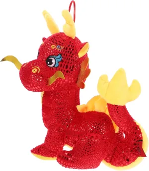 Stuffed Decoration for Spring Festival Soft excavation Dragon for Luck and Prosperity Gatuida Plush Dragon Doll Lunar Year Mascot Toy Cute 