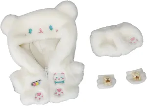 Suit Pajamas, snowflake impossible 8 inch Cotton Doll Clothes for Dolls Stuffed Animals (WhiteBearNew Suit) CALEMBOU 20cm Plush Doll Clothes, Anime Plushie Outfit 