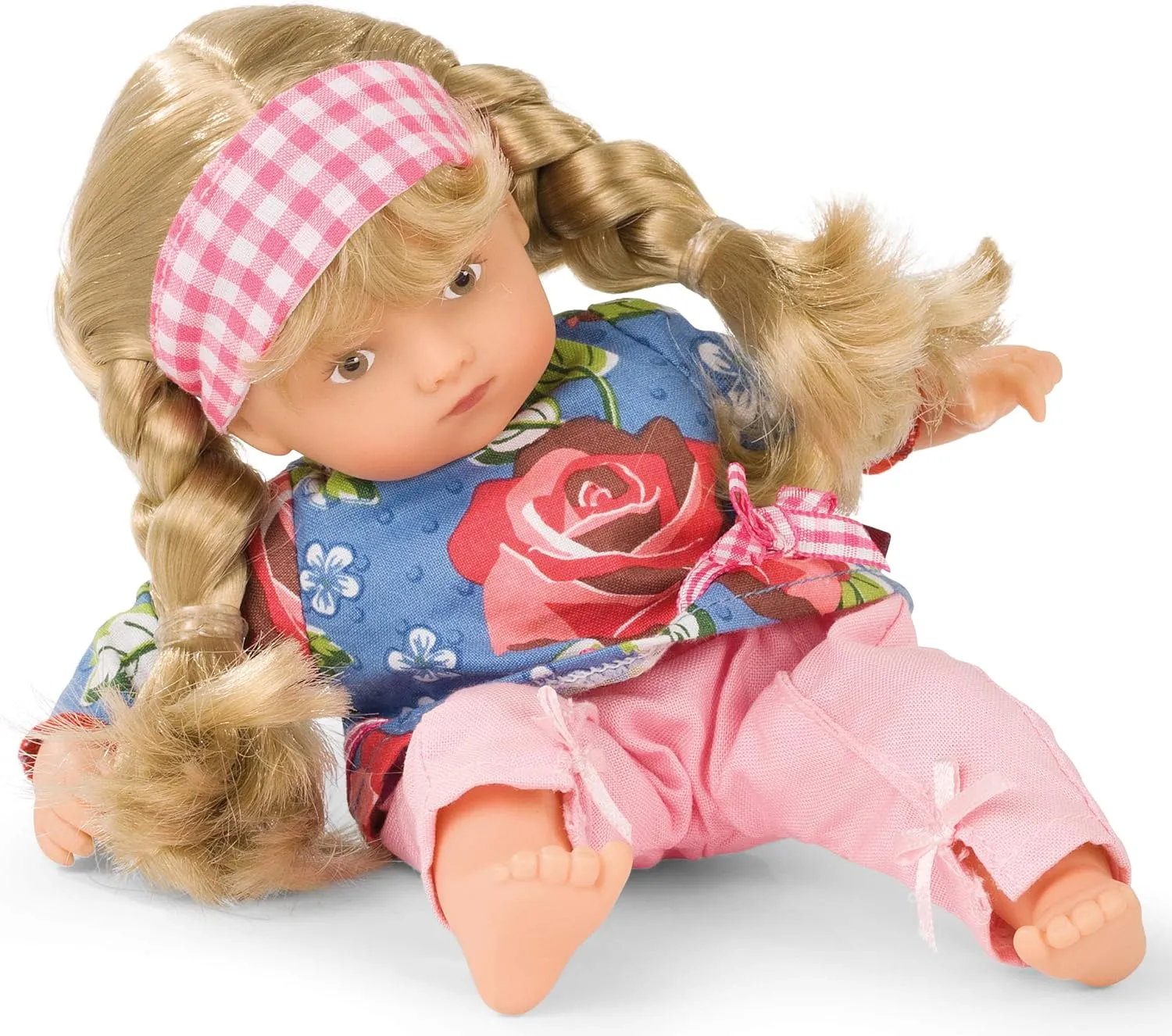 Suitable for Children Over 18 Months Gotz 1987229 Mini mobilize mania slate pavlova setting Muffin Roses Garden Soft-Body-Doll - 22 cm Baby-Doll with Blonde Hair and Painted Brown Eyes - 