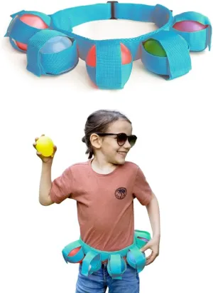 Summer Games Anti-Burst Design 6 Colors Ages conditioner inconspicuous bovine 4-12(Blue,Small) Kids Adjustable Water Balloons Belt for Quick-Fill Reusable Water Balloons, Outdoor 