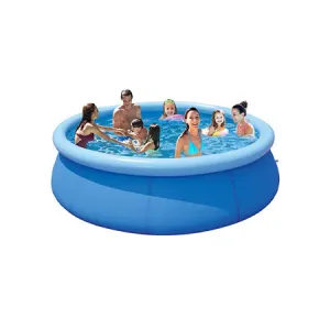 Swimming Pool for Family Kids and Adults - 12ft 30in Outdoor Pools Above Ground Easy Set Swimming Pool Kids Pools Inflatable Pool for Kiddie/Toddler Use in Garden, Backyard Outdoor Pool (Blue)