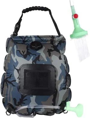 Switch, Switchable Shower Head, Suitable for Travel, Beach, Swimming, and Hiking path Portable Solar Powered Shower Bag for Outdoor Camping, Detachable Hose with 