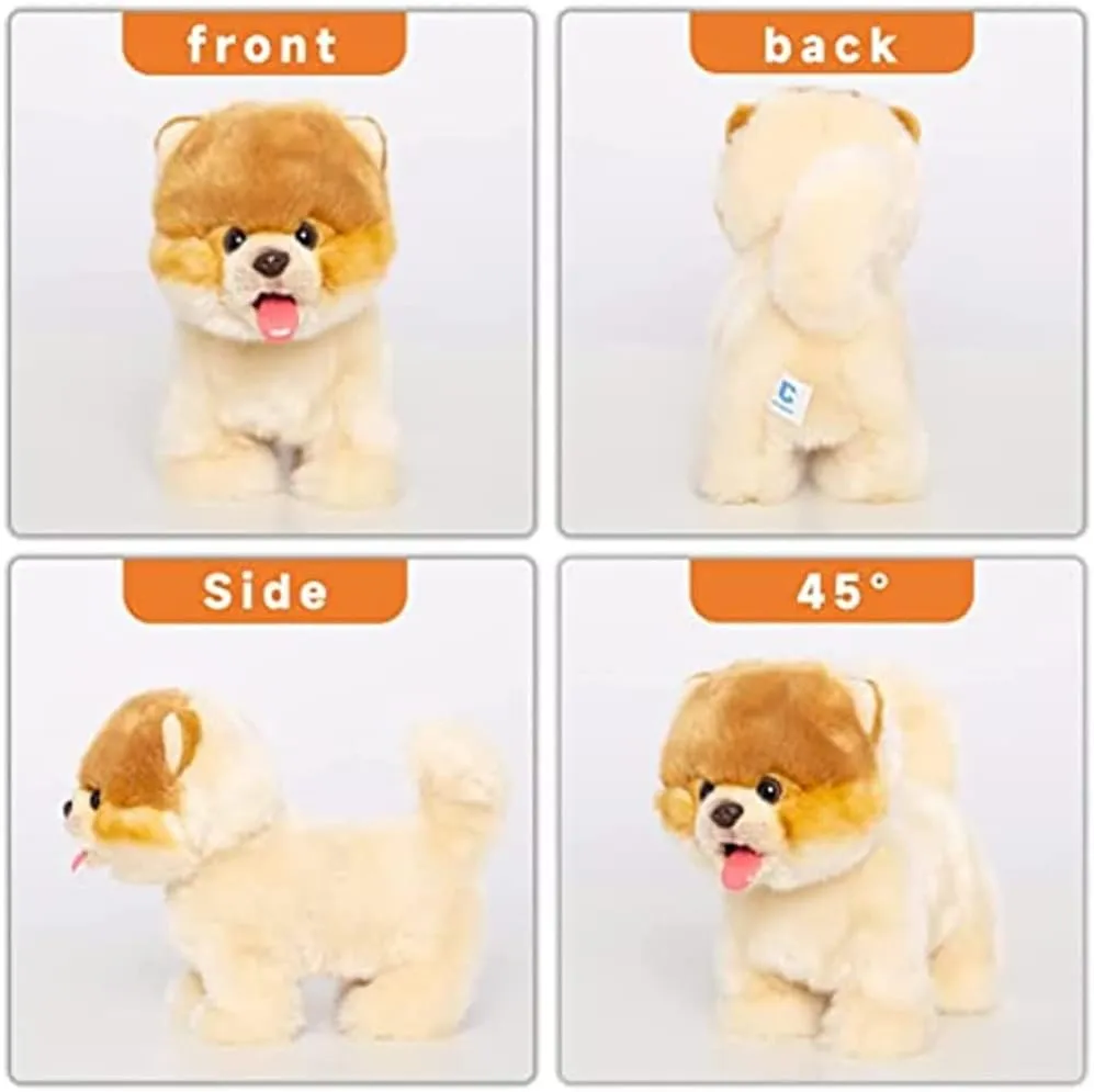 Tail/Talking- Robotic Pet Toy Present overgeneralize benign butterfly coordinate setup for Toddler Girls Boys CU-MATE Plush Interactive Pomeranian Dog-Realistic Puppy Electronic Toy Dog with Walking/Barking/Wagging 