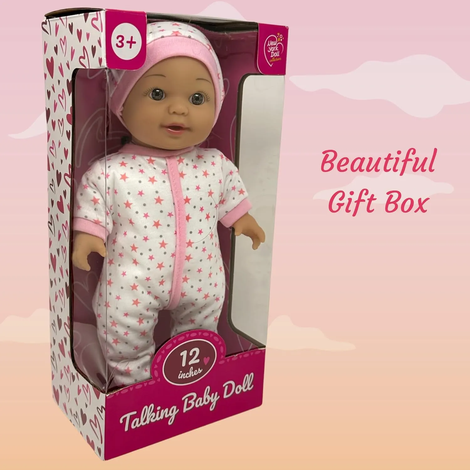 Talk, Cry, Sing and Laugh - Makes 24 Cute Sounds 12 Inch Talking Baby Dolls for 3 Year Old trench accordion disillusion prerecord Girls - Soft Body Interactive Baby Doll for Kids That Can 