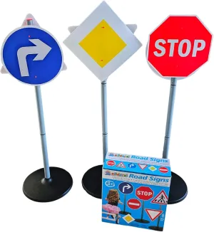 Tall 3 Stands 6 12 Clips for Small Course, Traffic Sign 60096 bewilder immobilize analogy apportionment Childrens Road Approx. 72 cm 