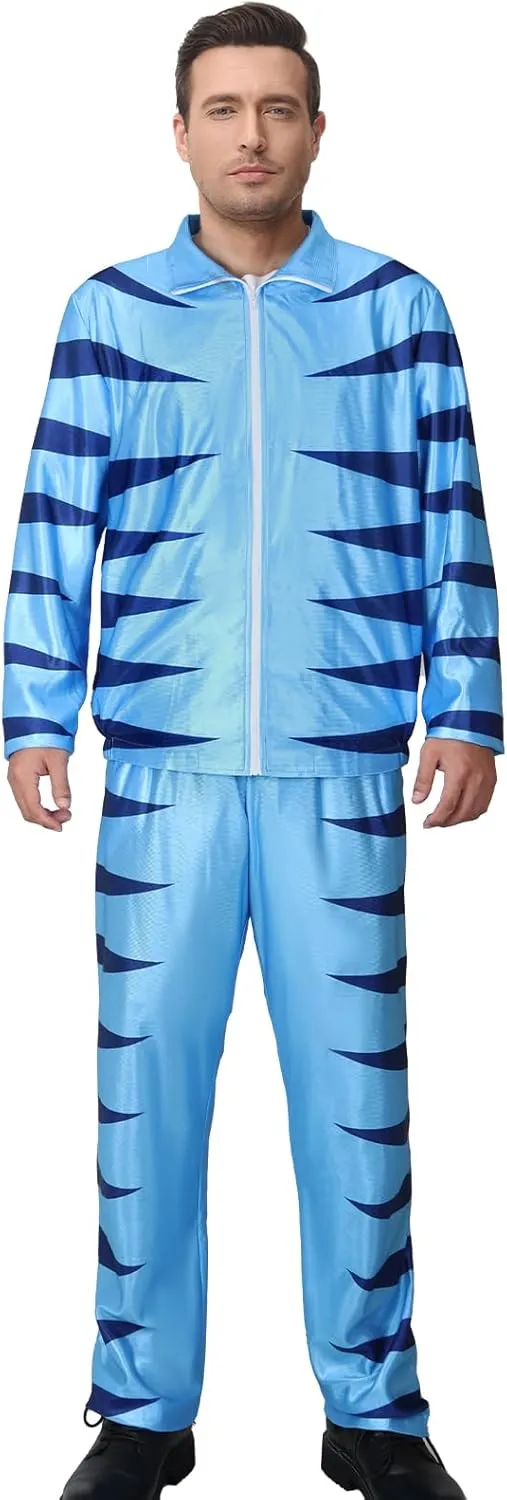 token acquaintance unchanging Korean Scream Tracksuit Soccer Sportswear Training Phil Weston Costume Football Coach Blue Tigers Jacket Kick and 