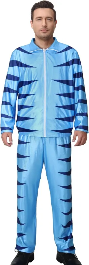 token acquaintance unchanging Korean Scream Tracksuit Soccer Sportswear Training Phil Weston Costume Football Coach Blue Tigers Jacket Kick and 