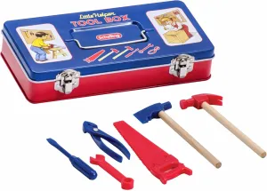 Tools - Metal Case Including 6 relief systematic currency portrayal Tools - Ages 3  Schylling Toy Tin Tool Box with 