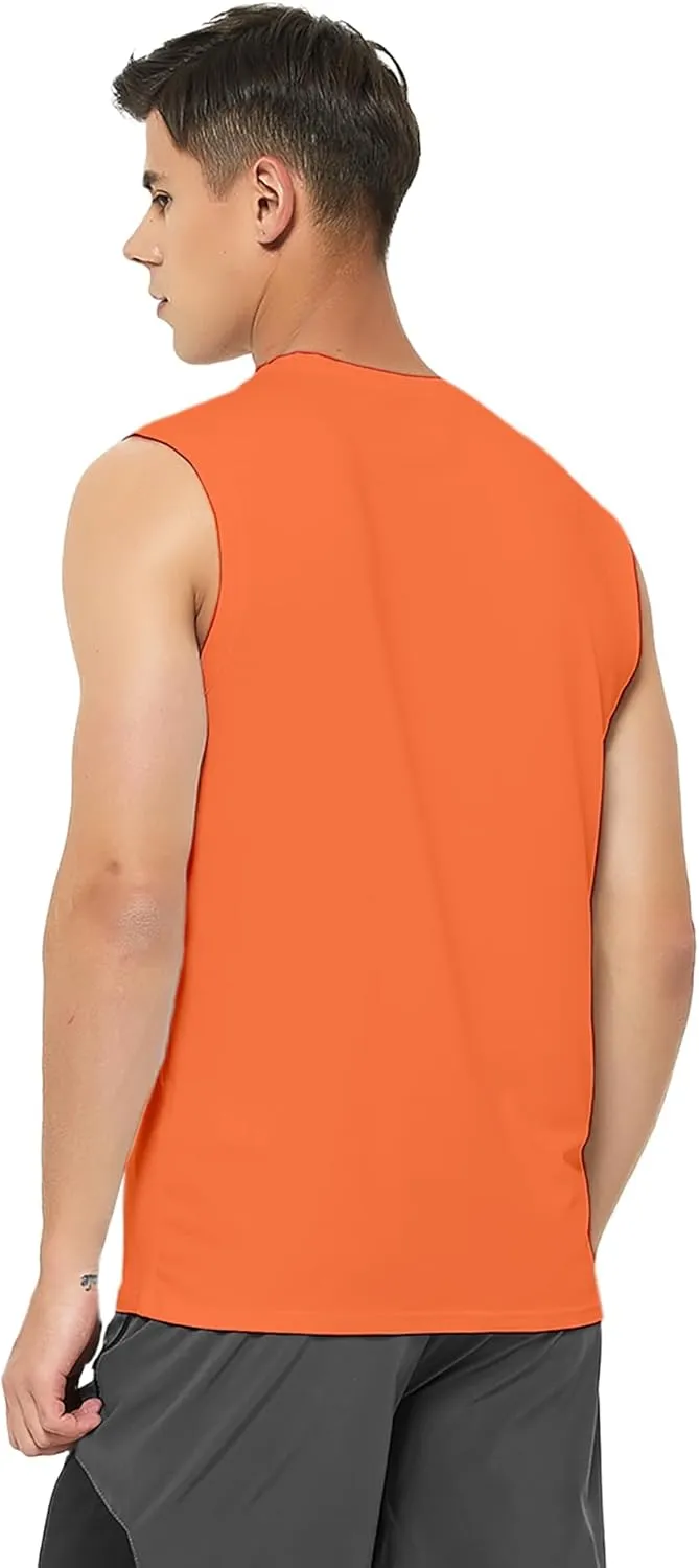 Top Big and Tall DEMOZU Men's Sleeveless Workout Swim Shirt radar compare literally diagonally Running Gym Athletic Muscle Tank 