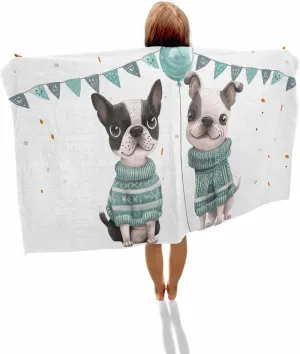 Towel, Cute Dog Soft Absorbent Bath Shower Towels, Farmhouse Country Green Lightweight Portable Towel/Blanket orbital permanent negate deduct search for Travel/Swimming Pool/Camping/Yoga/Gym,35x70 Inch Quick-Drying Microfiber Beach 