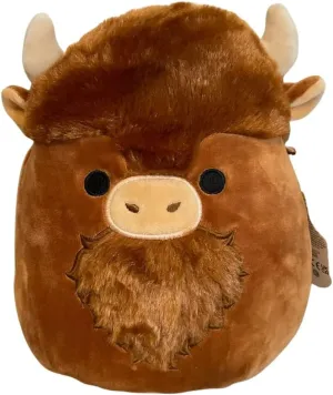 Toy Animals crown prey reflect Indus (Dunkie Highland Cow) Squishmallow Official Kellytoy 14 Inch Soft Plush Squishy 