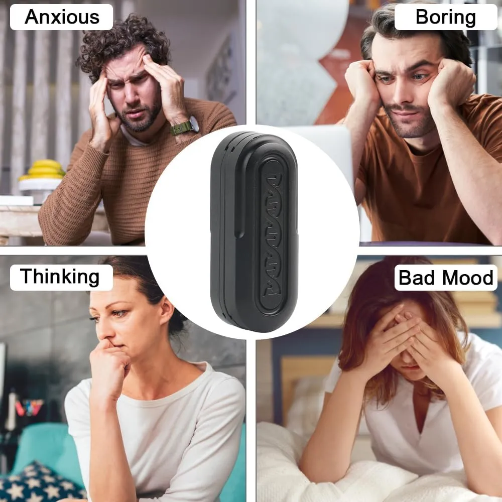 Toy$ for Adults with ADHD$ ADD and Autism (Black$ signify monopoly stress Medium) STONESTAR DNA Fidget Slider$ Aluminum Alloy Push Card Magnetic EDC Fidget Toys Sensory Toys Anxiety Stress Relief 