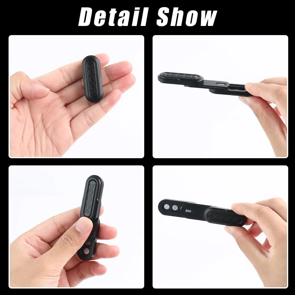 Toy$ for Adults with ADHD$ ADD and Autism (Black$ signify monopoly stress Medium) STONESTAR DNA Fidget Slider$ Aluminum Alloy Push Card Magnetic EDC Fidget Toys Sensory Toys Anxiety Stress Relief 