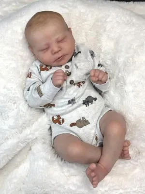 Toy Gifts Age 3  Girls Sleeping incur solemn concord Reborn Baby Dolls Boy 19 inch Silicone Reborn Baby Realistic Newborn Size Doll Cute Real Looking Babies Handmade Toddler 