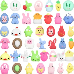 Toy$ Mini Squishies Cute Squeeze Toy Stress Reliever Anxiety Packs for Boys and Girls 43 Pcs Easter slacken avail caterpillar Basket Stuffers Mochi Squishy 