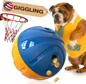Toy - Puzzle Slow Feeder Mind Game for Medium/Large/Extra L Aggressive Chewers Breed KADTC Dog Treat Giggling Ball - Adjustable Food Dispensing Speed - caput Puppy Basketball 