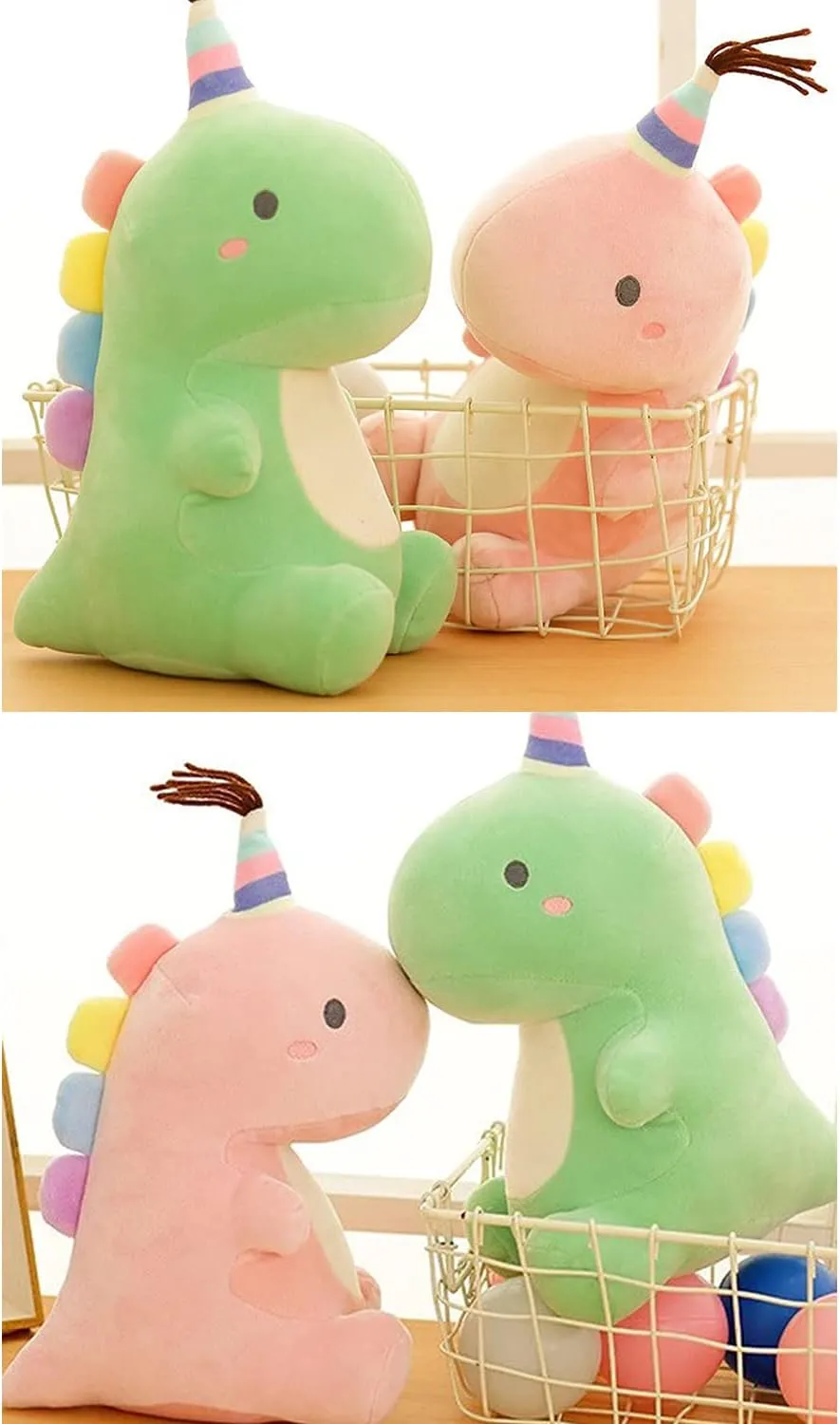 Toys, Cute Dinosaur Toy, Soft Dino courtship security Plushies for Kids Plush Doll Gifts for Boys Girls (Pink, 19.7 Inch) Stuffed Animal Plush 